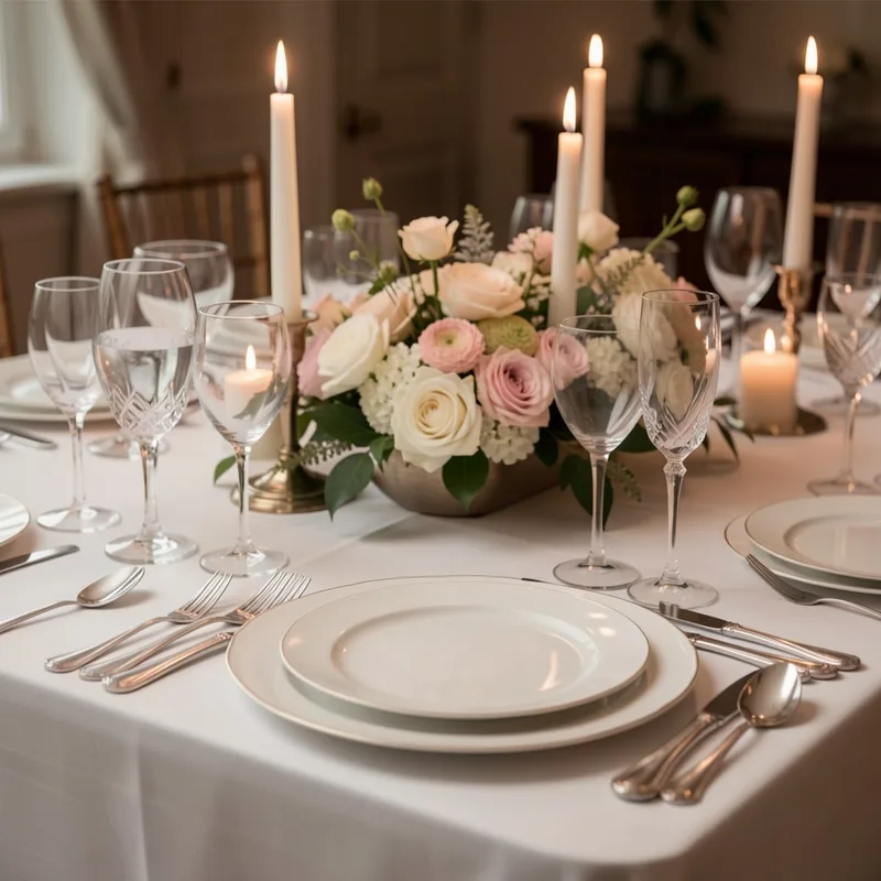 Dresser une table de mariage élégante : le guide